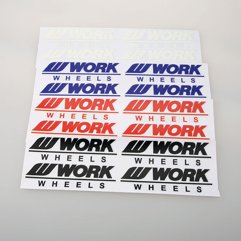 4 Pcs Work Wheels Car Wheel Rim Universal Reflective Auto Truck Decals Stickers