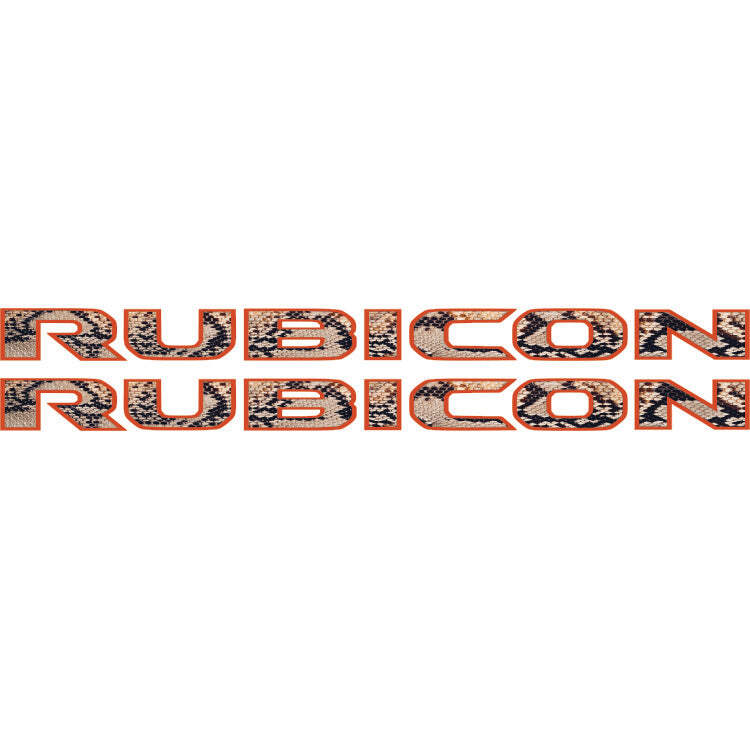 Rubicon Hood Lettering Textured – Snake Skin