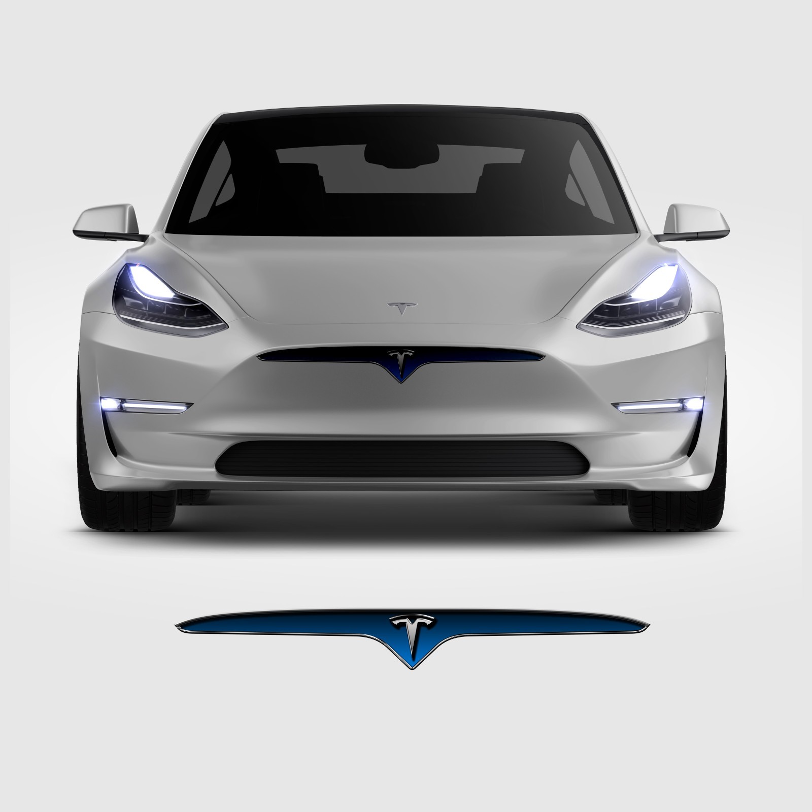 Front Grill Imitation Decal Design3, for Tesla Model3 2017 – 2022