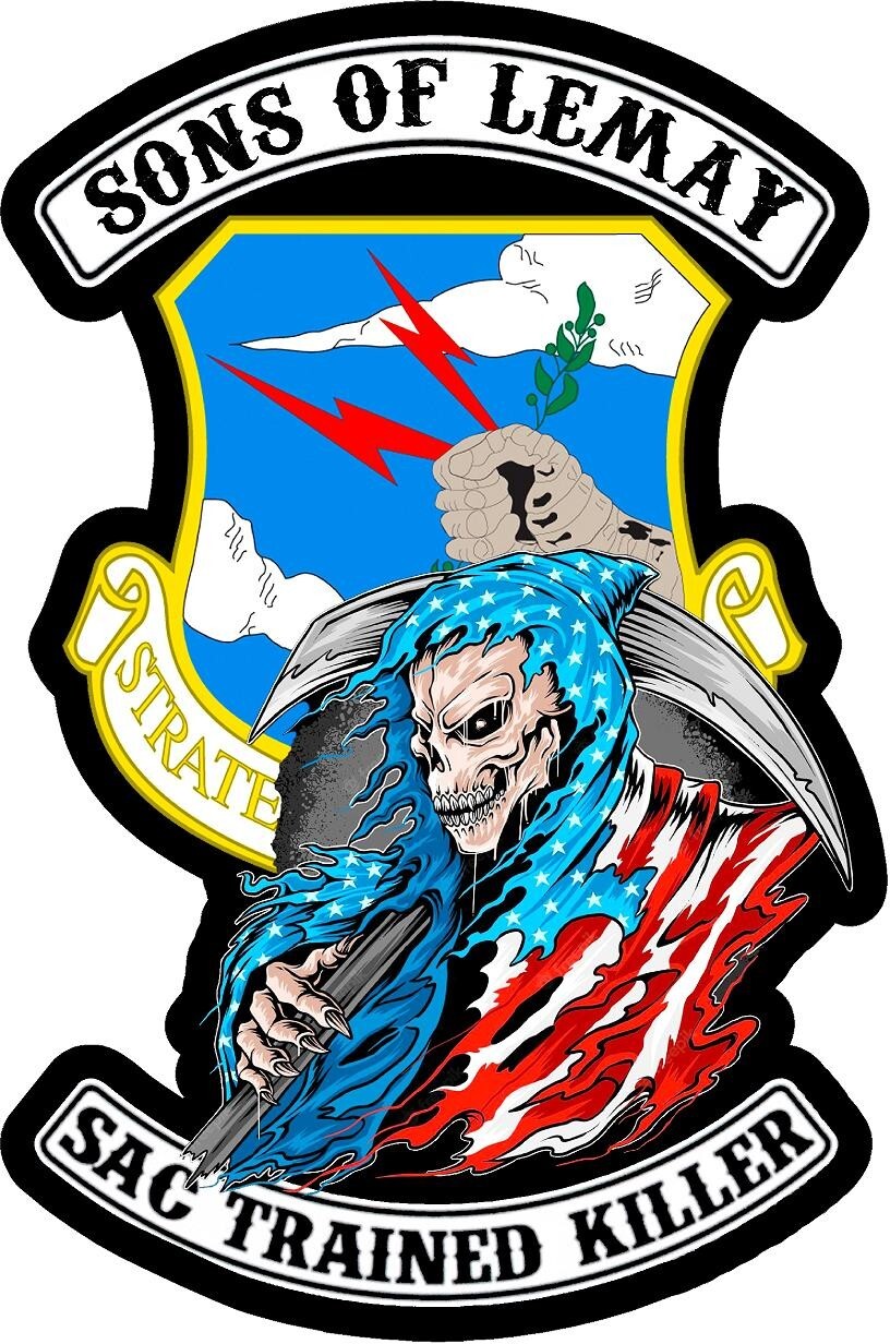 USAF “SAC” STRATEGIC AIR COMMAND SONS OF LEMAY SAC TRAINED KILLERS DECAL 4″ X 6″