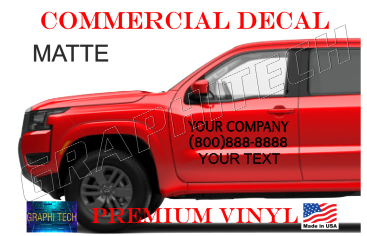 Truck Company Door Decals Set of 2 Custom Business Information USA ORACAL 651