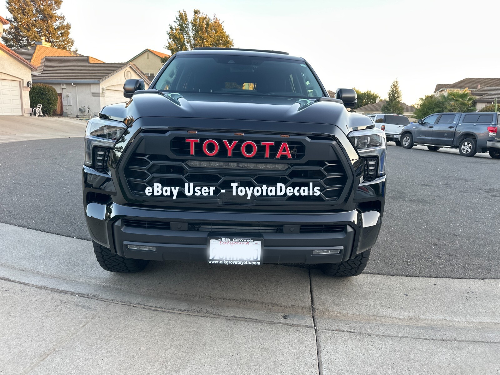 FITS Toyota Sequoia TRD PRO Grill Emblem Decals 2022 2023 2024 2025