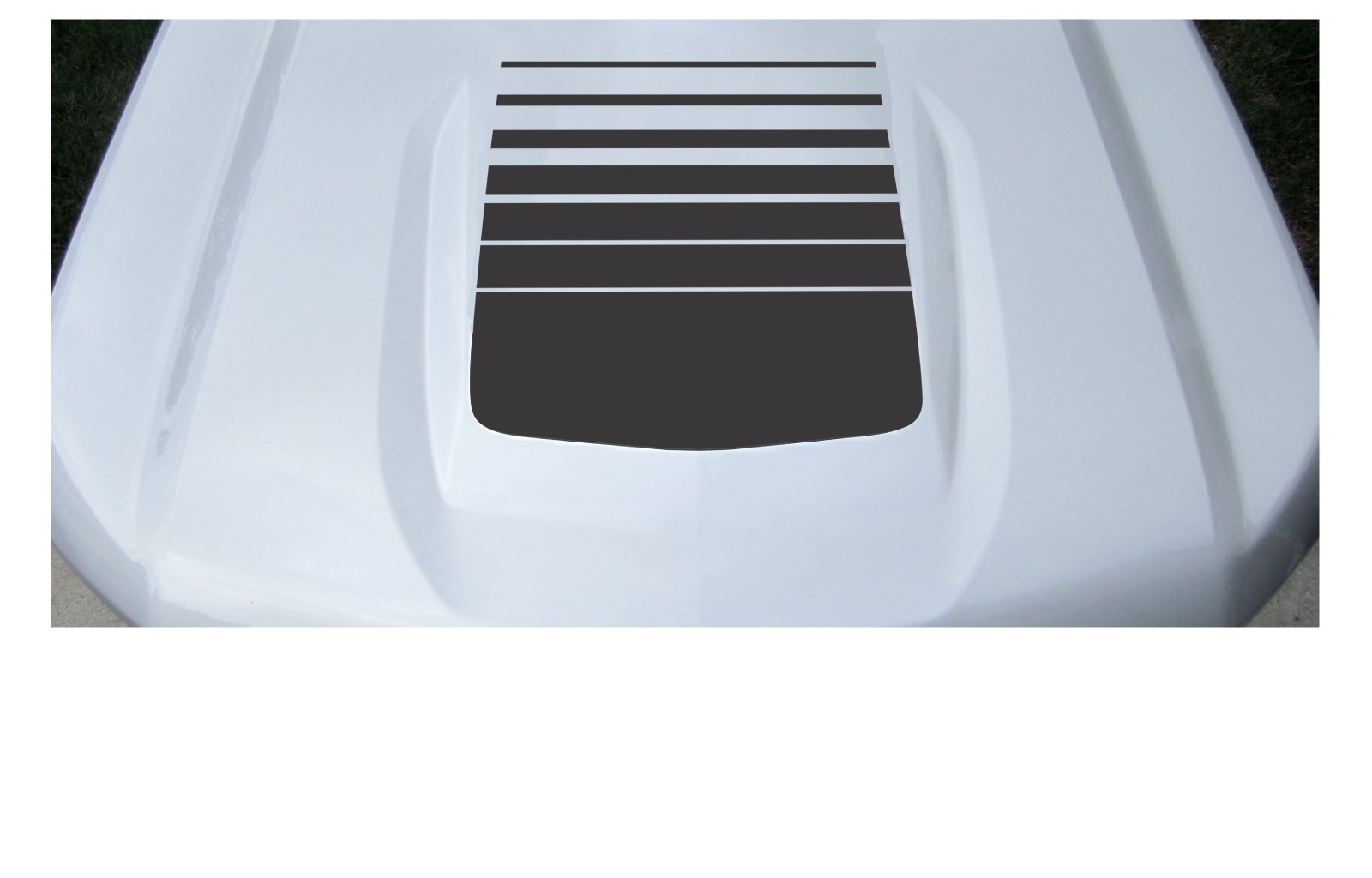 Chevy Silverado Matte Black Fade Hood Decal Graphic 2019-2025