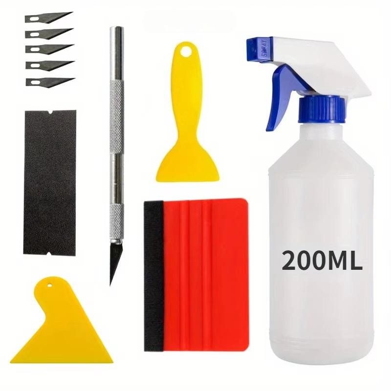 11/14pcs Car Film Wrap Kit Vinyl Scraper Window Tint Tool Vehicle Glass Protecti
