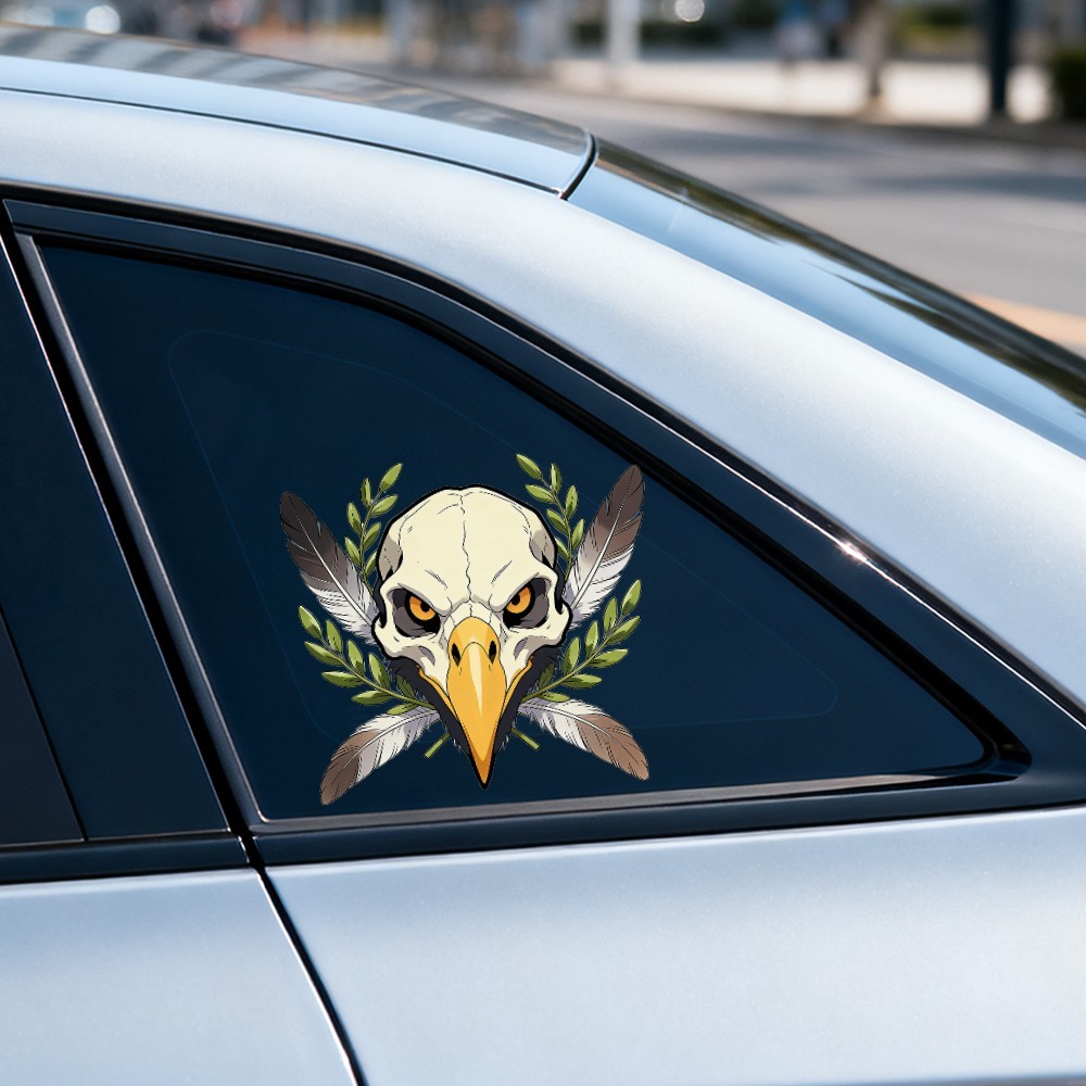 Animal Skull Stickers Vinyl Waterproof Customizable for Window Laptop Motorcycle