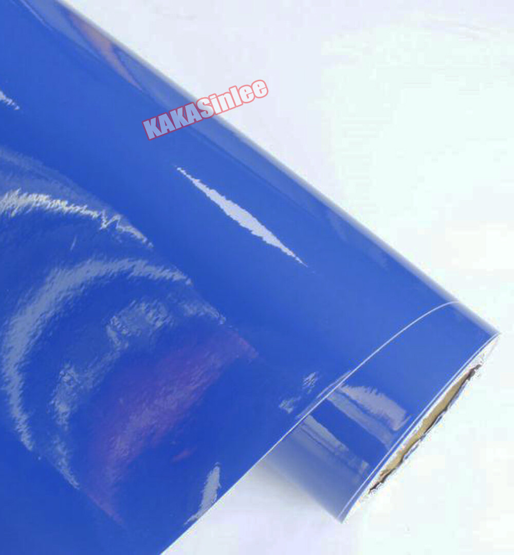 Solid Dark Blue Glossy Chrome Metallic Full Car Vinyl Wrap SUV Hood Sticker US