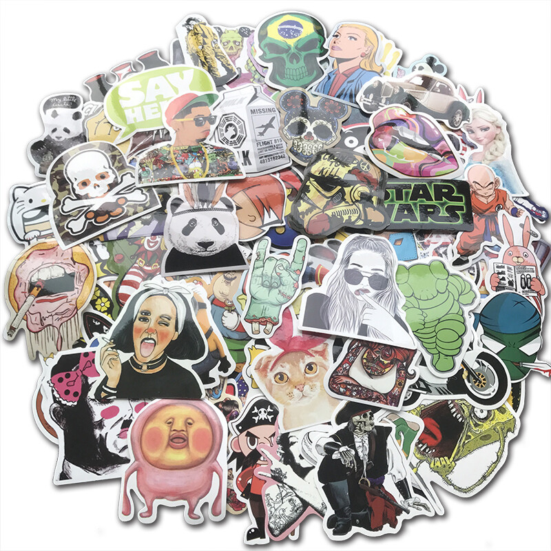 1000Pc Mixed Sticker Pack Motocross Motorcycle Drift Car ATV Racing Helmet Decal