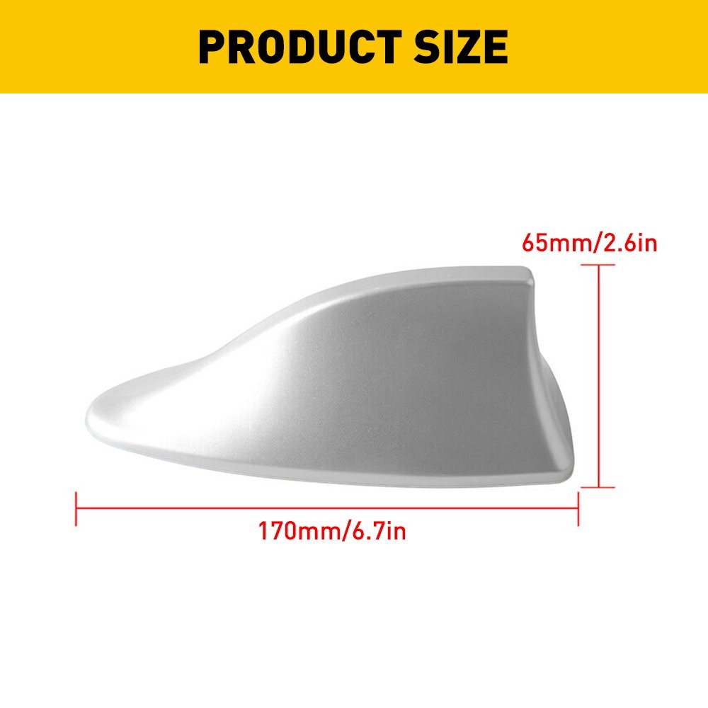 Car Shark Fin Roof Antenna Aerial FM/AM Radio Signal Trim Universal Decor A