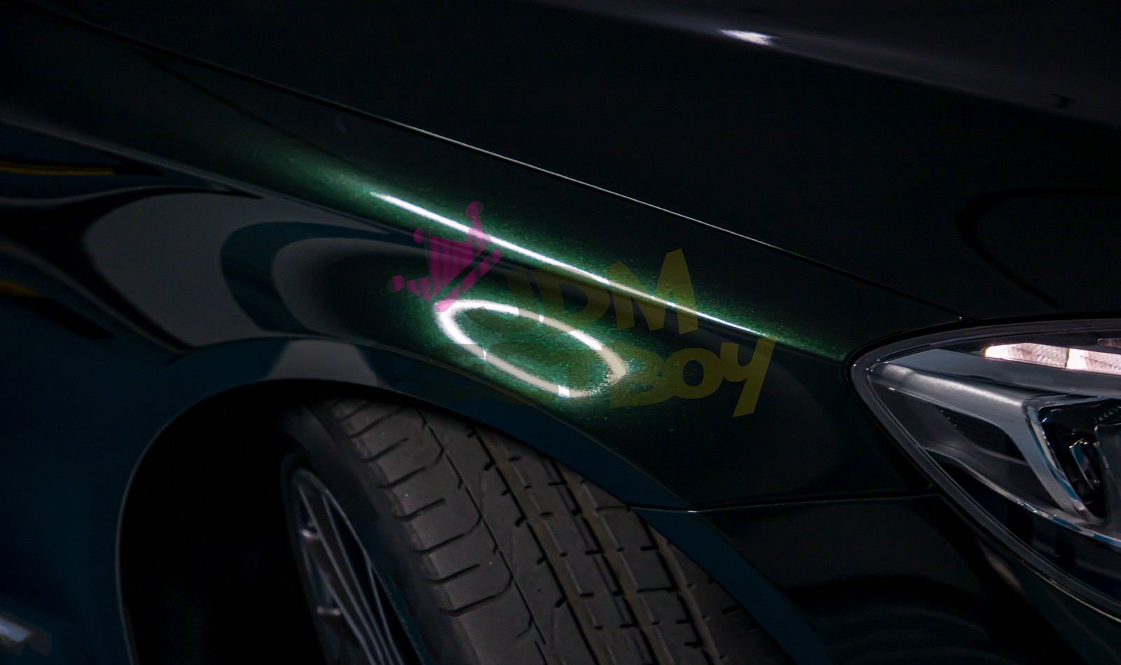 Gloss Metallic British Green PPF TPU Paint Protection Film Dry Wet Vinyl Wrap