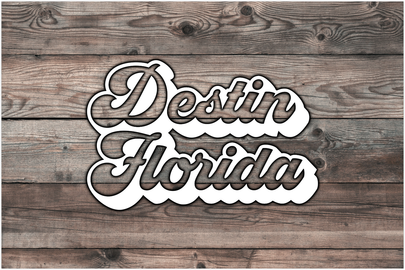 Destin Florida Decal Sticker Vinyl Graphics – 6.5 x 4.2 inch