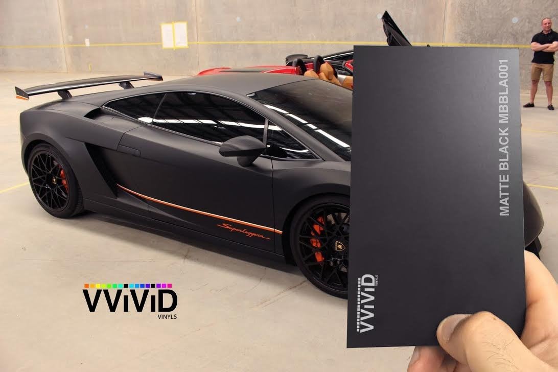 Black Matte Car Wrap Vinyl Roll with Air Release 3MIL-8 3FT X 5FT