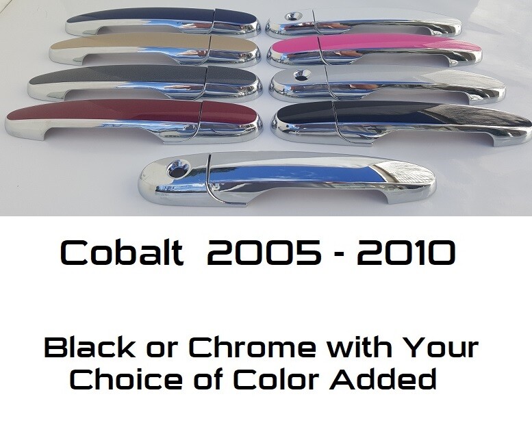 Custom Black OR Chrome Door Handle Covers 2005 – 2010 Chevy Cobalt YOU PICK CLR
