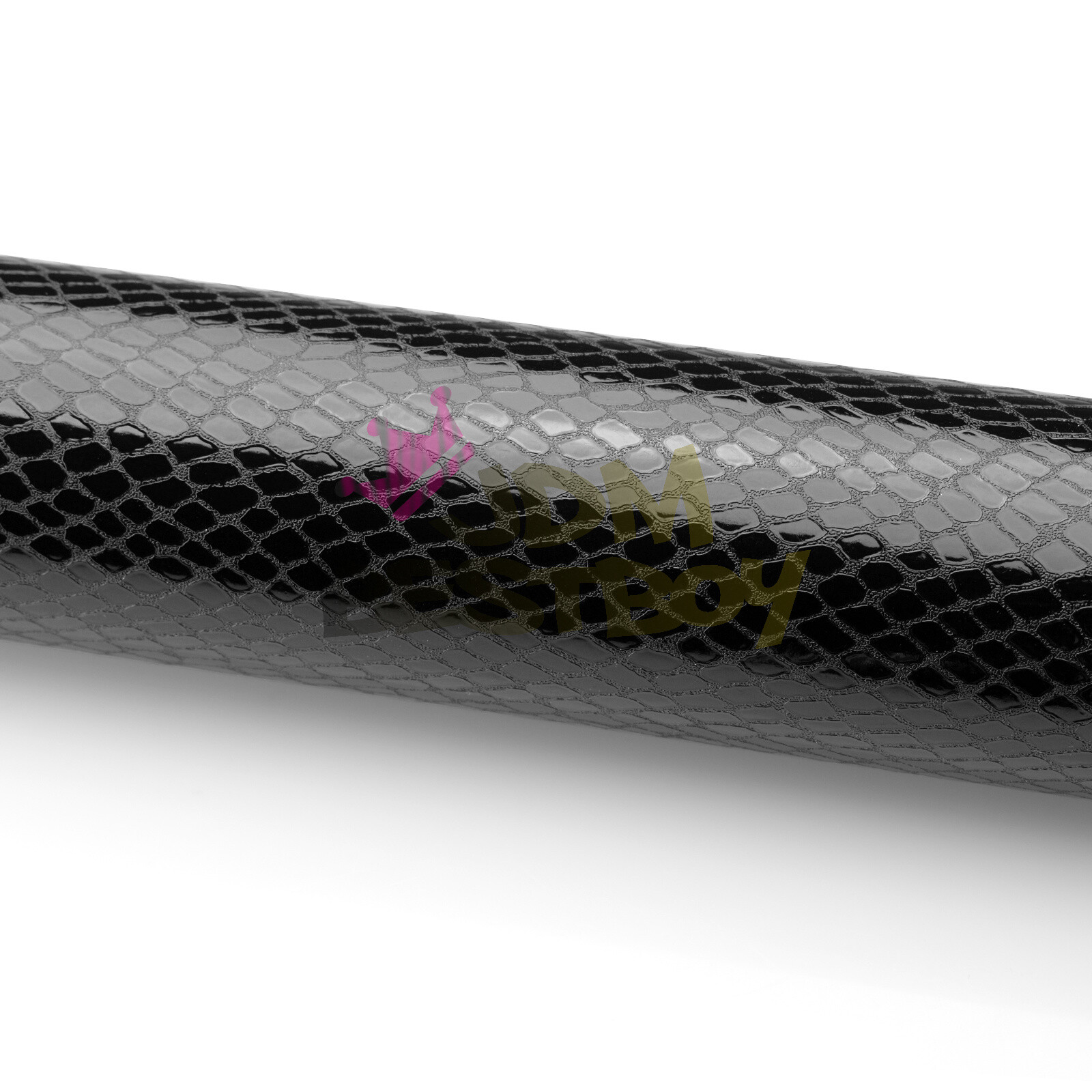 【Snake Skin Reptiles】 Black Leather Vinyl Wrap Sticker Bubble Free Sheet Film