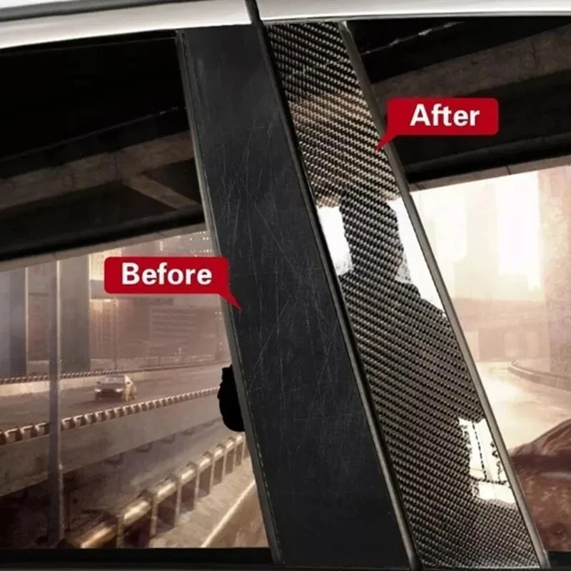 Carbon Fiber Car Sticker DIY Protector Strip Door Car Automotive Protective Tape