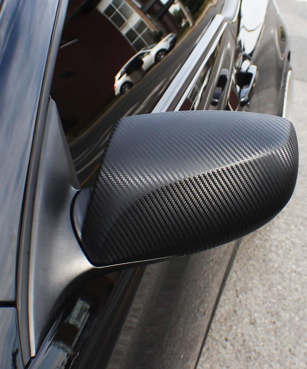 VViViD XPO Black Carbon Fiber Car Wrap Vinyl Roll Featuring Air Release