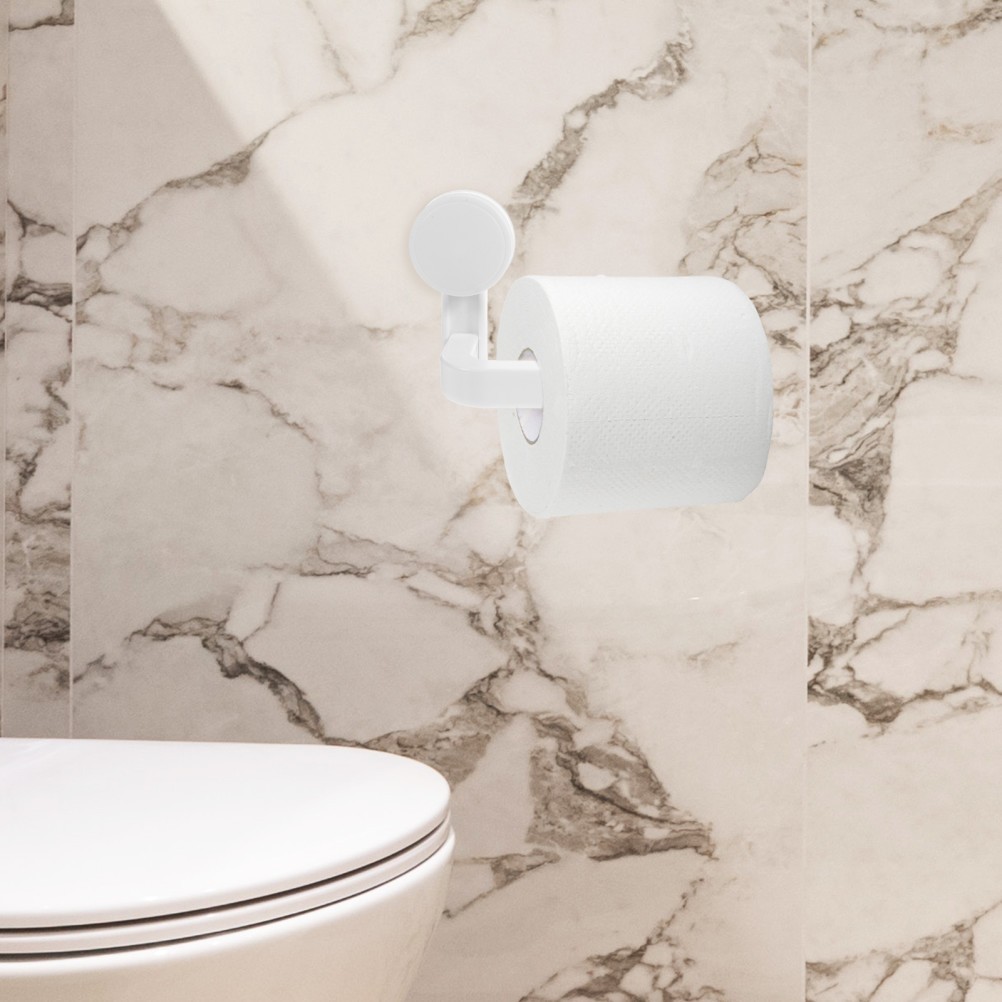 Suction Cup Paper Roll Holder for Bathroom Wall Mount Towel Rack Design