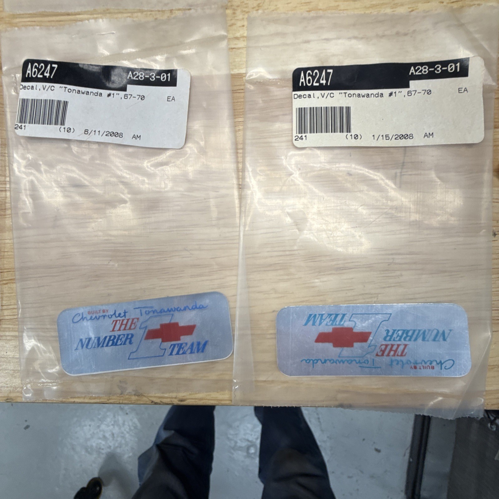NOS Reproduction Corvette Decal Lot 427 390HP Tonawanda DF Tire Pressure