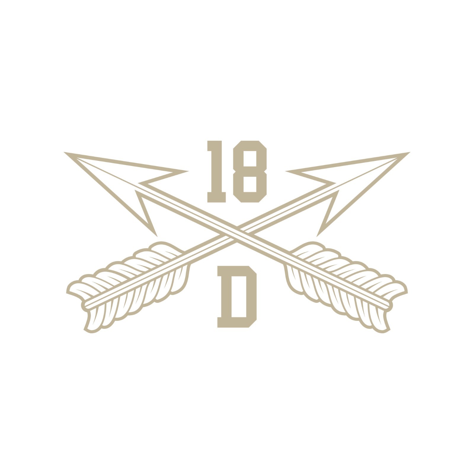 Army MOS 18D Special Forces Medical Sergeant Crossed Arrows Decal 3″ x 5.5″