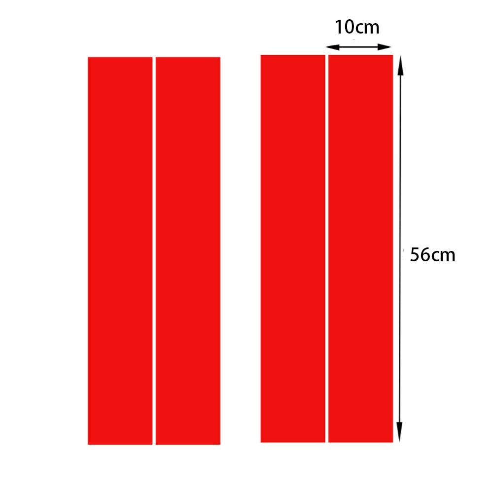 Matte Black Racing Car Bumper Hood Stripe Decal Auto Vinyl Side Fender Stickers