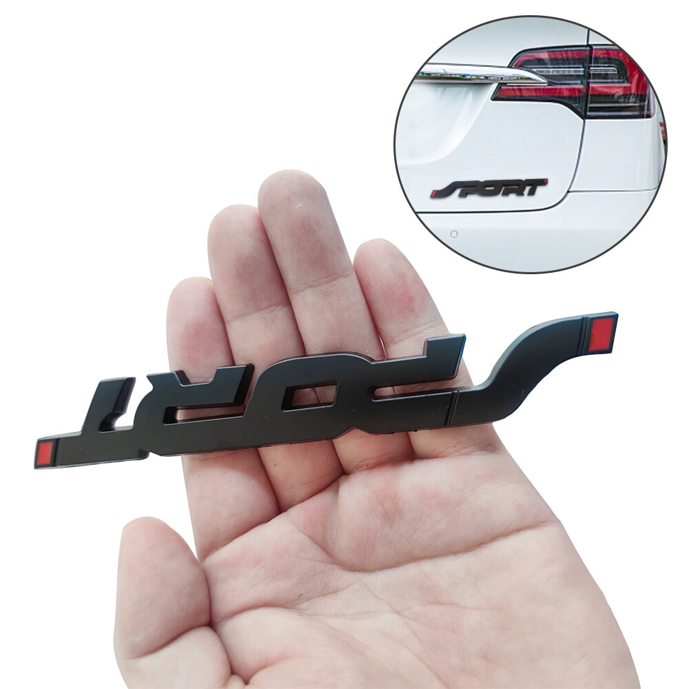 Car Trunk Racing Sport Logo Emblem Badge Decal Metal 3D Chrome Styling Sticker