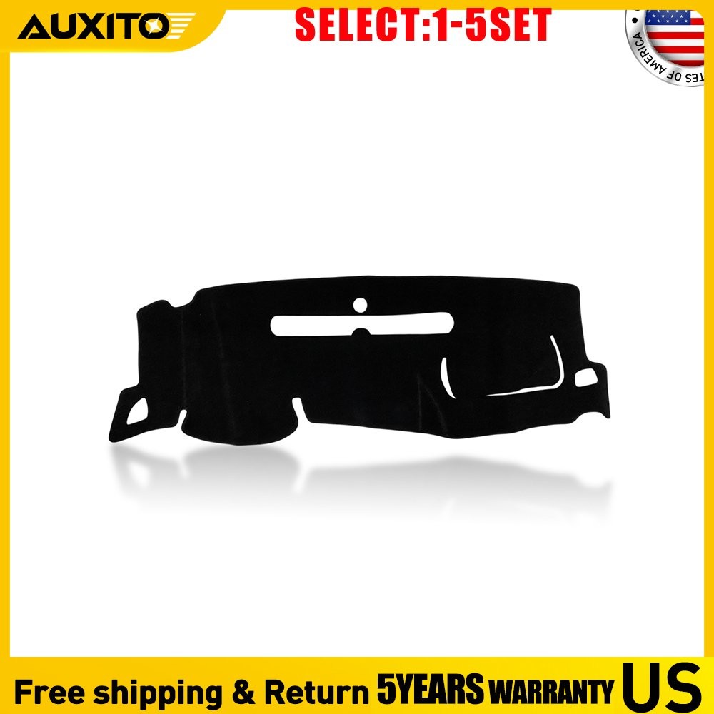 Dash Board Cover Mat Fit 07-13 GMC Sierra 1500 2500 3500HD Dashboard Black 1-5X