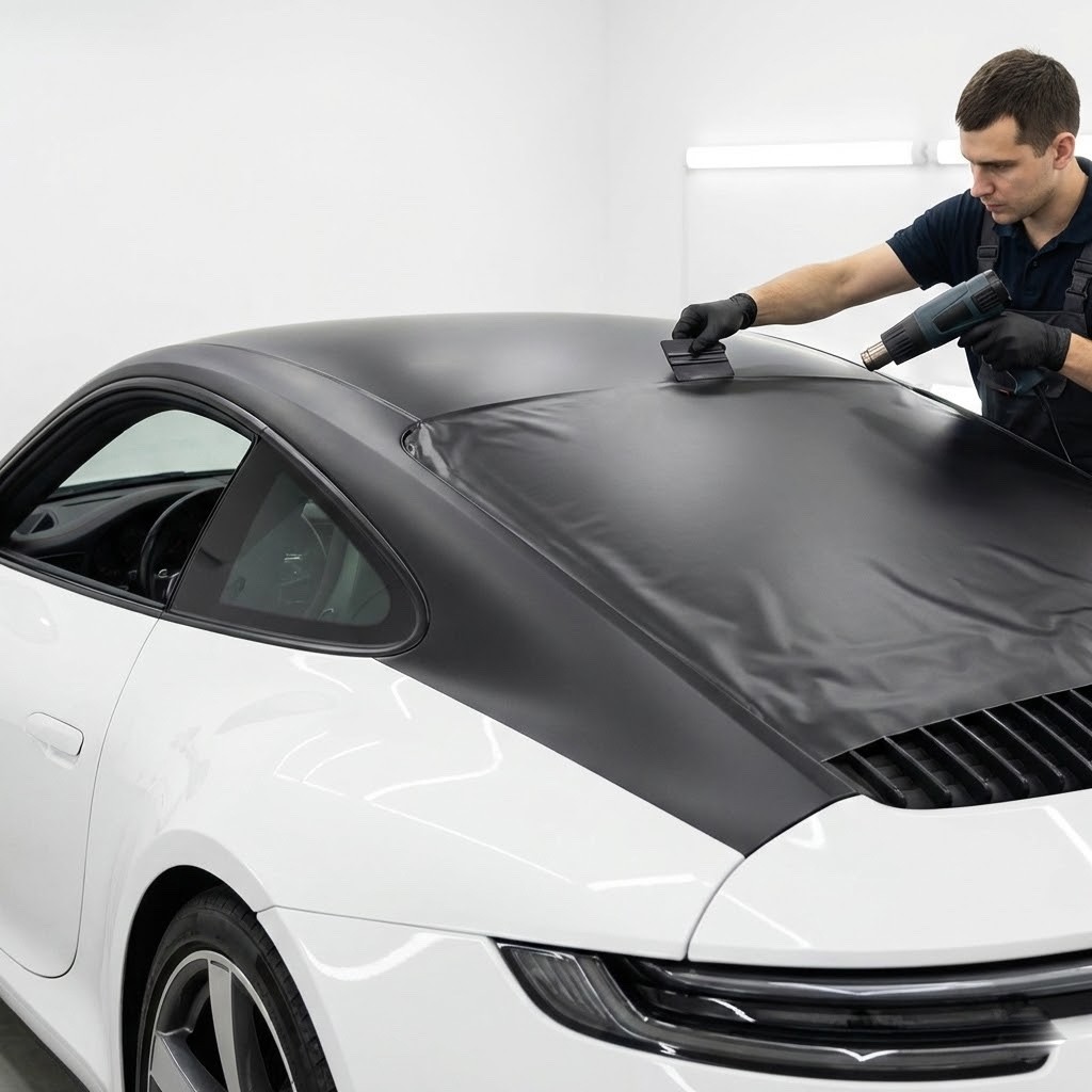 180″ x 60″ Matte Flat Black Vinyl Film Wrap Bubble Free Air Release 15ft x 5ft