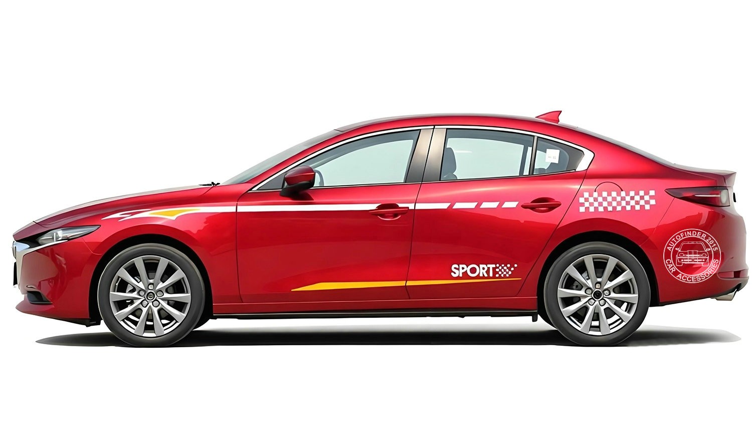 Graphics Car Sticker For Mazda 3 Side Door Decal Waist Line Racing Sport Stripes