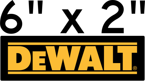 DEWALT TOOLS DECAL VINYL DECAL BLACK TOOL BOX TRUCK WINDOW CAR FREE SHIPPING