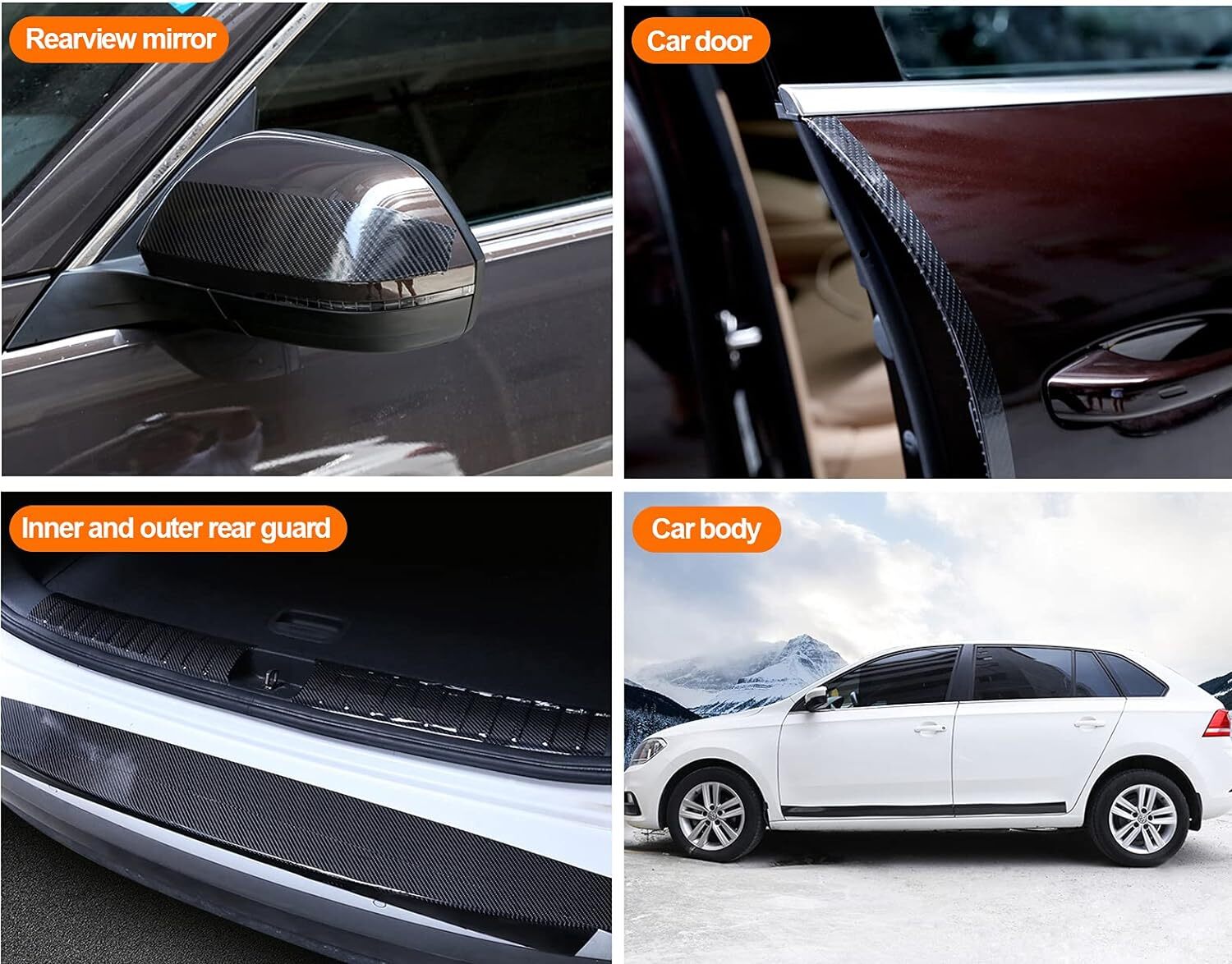 Black Vinyl Wrap Kit for Blackout Chrome Delete1 Window Trim Door Trim