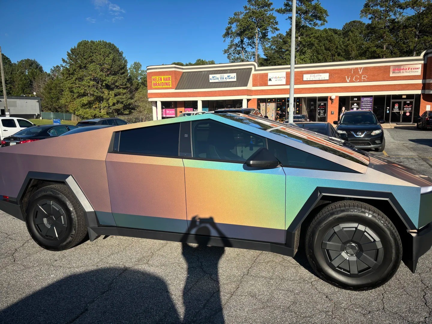Cybertruck DIY PPF Paint Protection Film Wrap Color Change Matte Splendid Gray