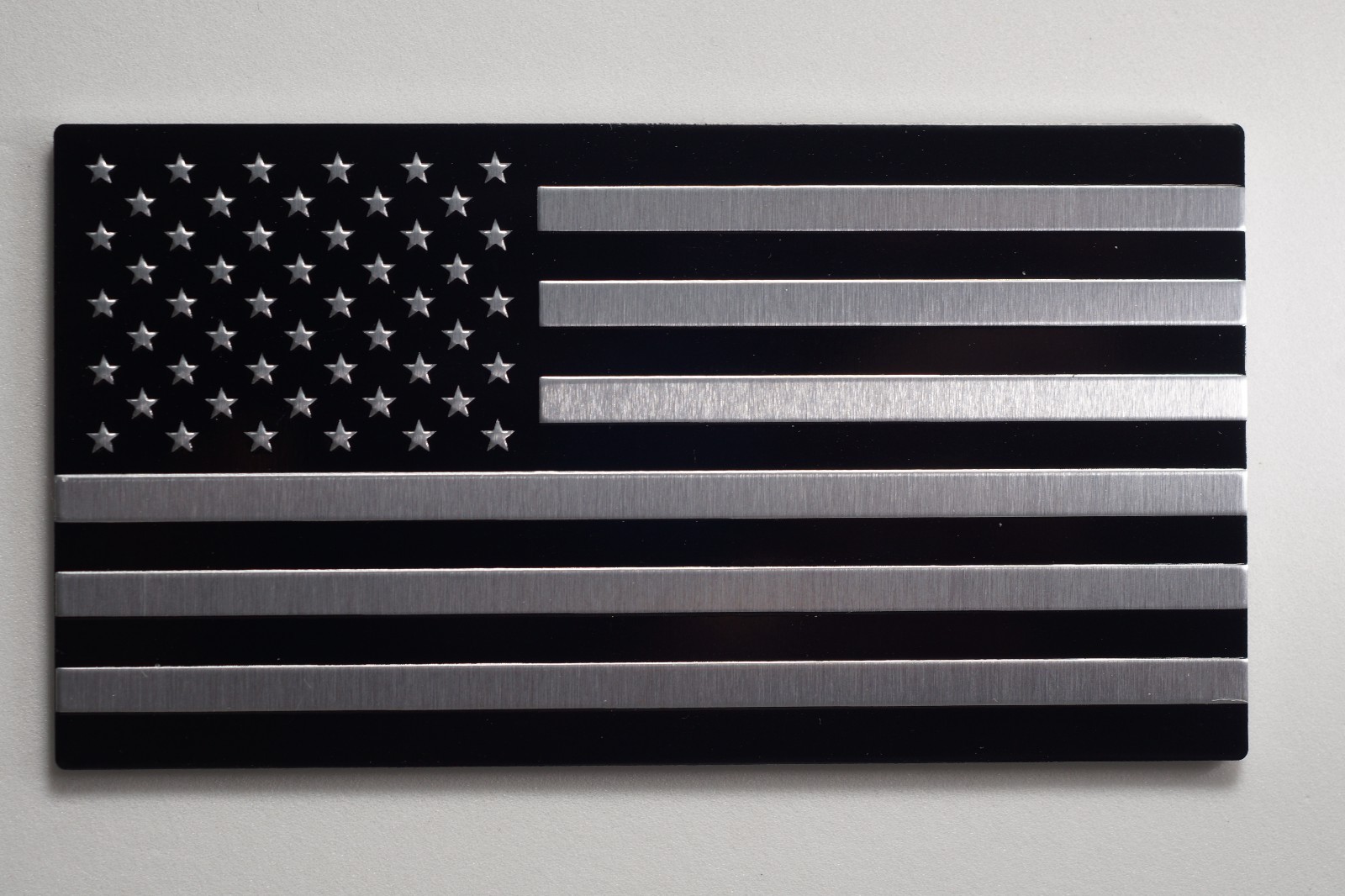 3D Aluminum US American Flag Sticker Decal | Auto Car Bike Emblem | 3.15″x1.75″