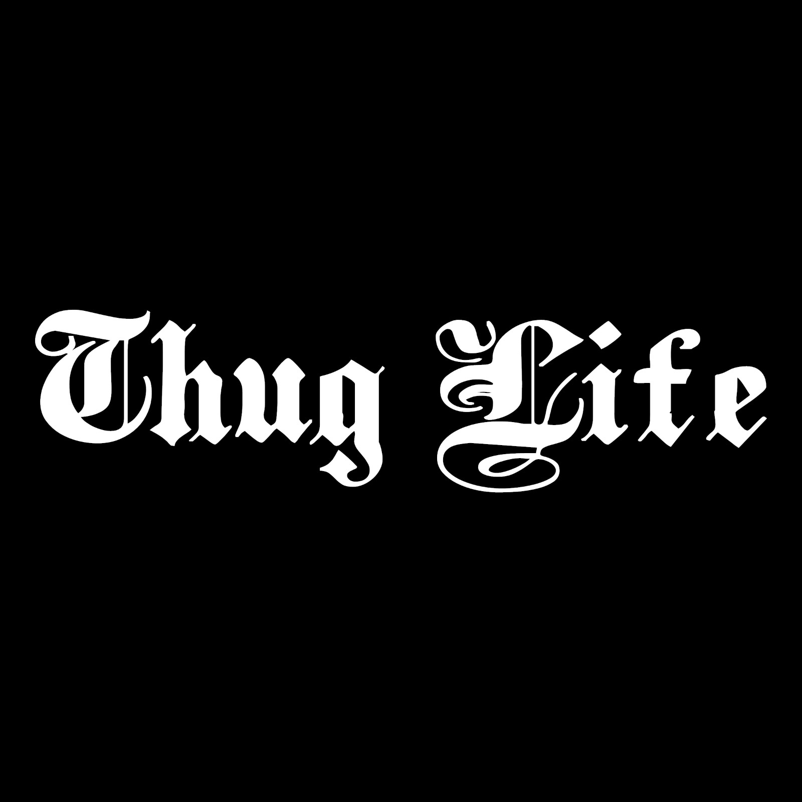 Thug Life Text Logo Hot Car Truck Window Wall Laptop Gift Vinyl Decal Sticker.
