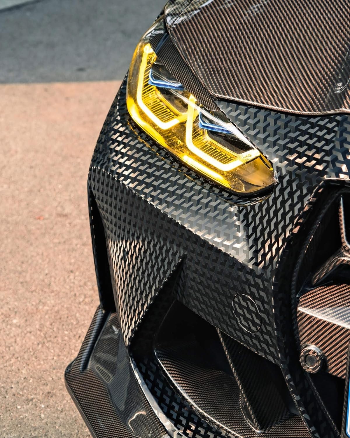Designer Triangle Black Carbon Fiber Vinyl Wrap 3ft x 5ft with Air Release