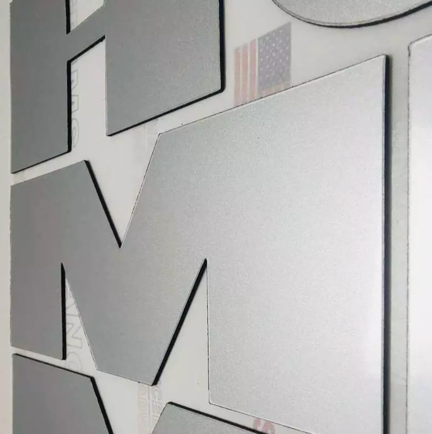Alum Letters for H2 Rear Bumper Inserts ABS Plastic