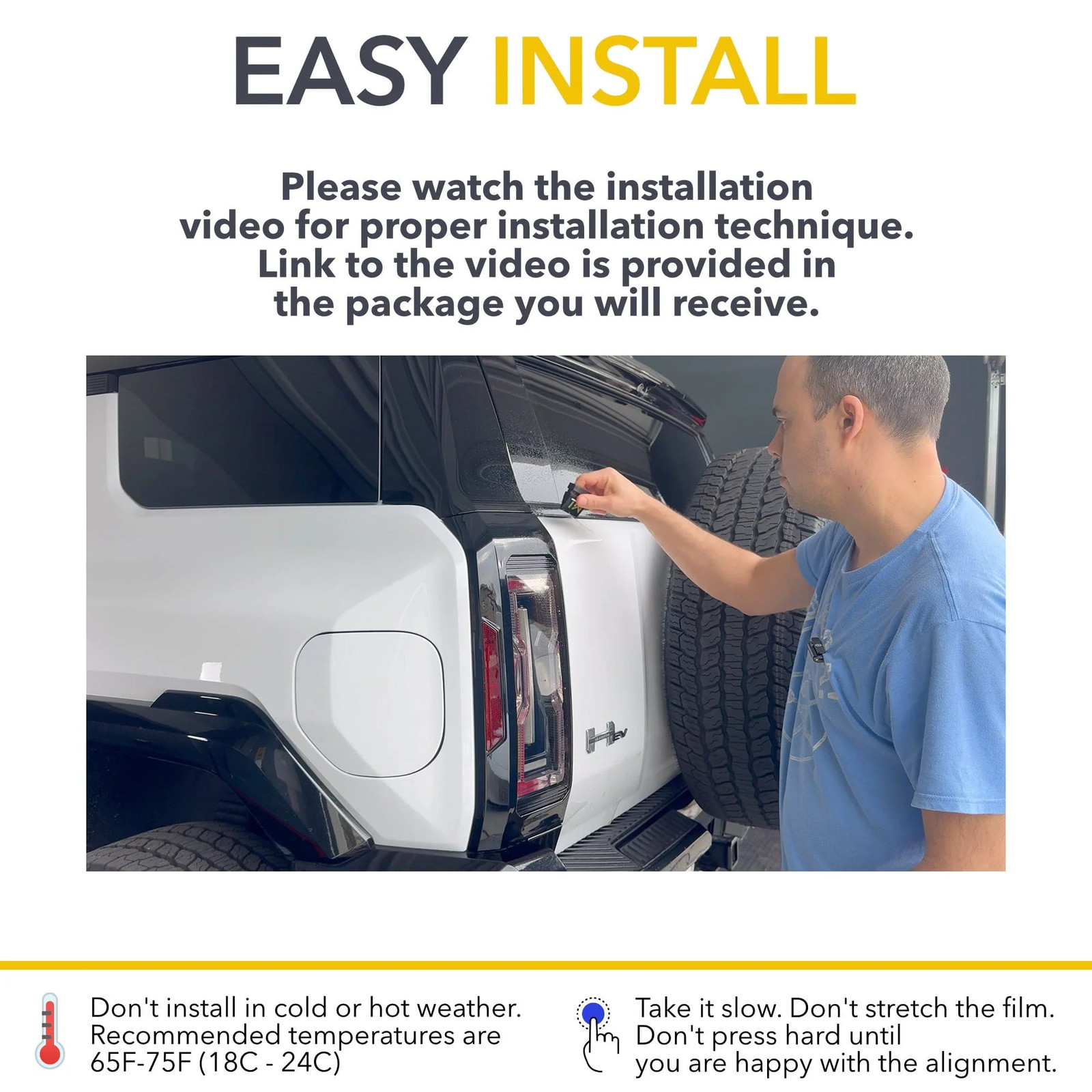 Swing Gate PPF | GMC Hummer EV – Partial Paint Protection Film
