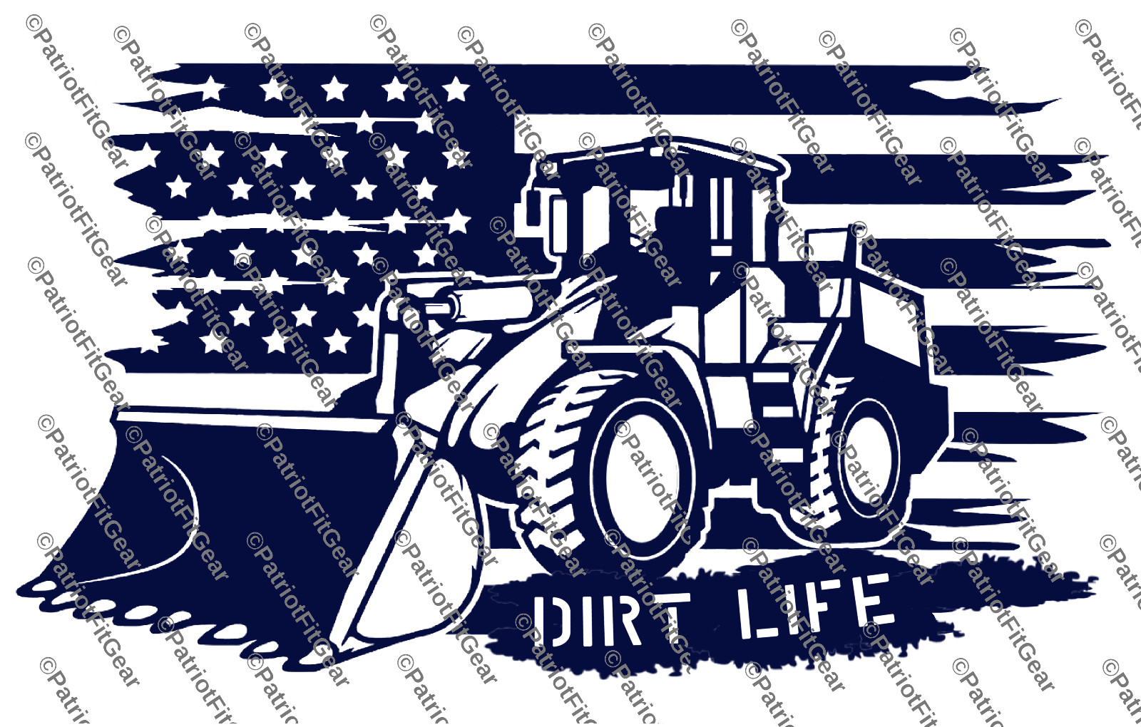 Dirt Life,Heavy Equipment Operator,Flag,Oilfield,Landscaping,Custom Vinyl Decal