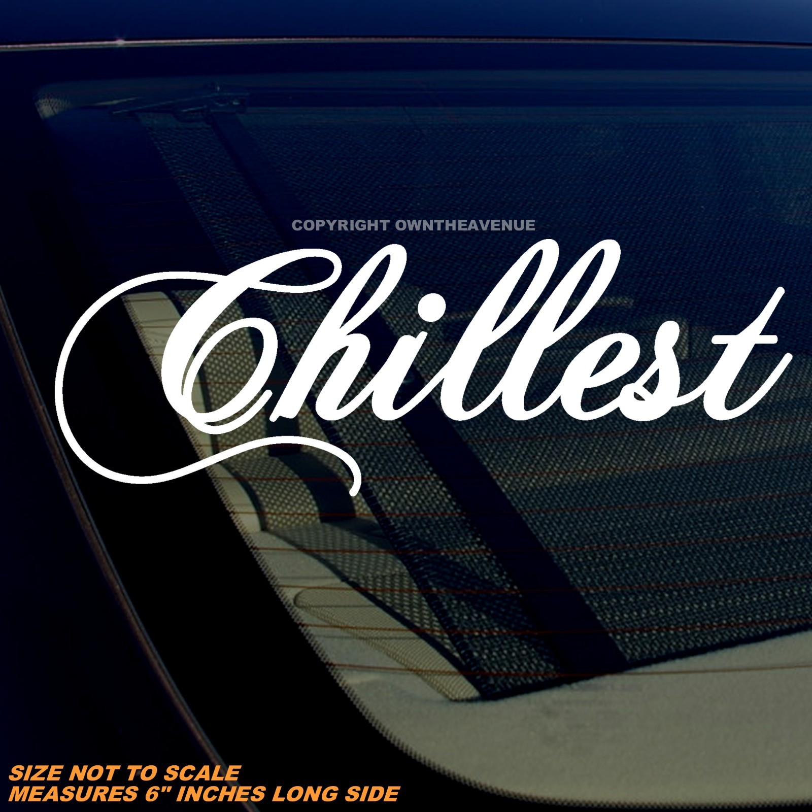 Chillest Humor Joke JDM Racing Drifting Vinyl Sticker Decal 6″ Inches