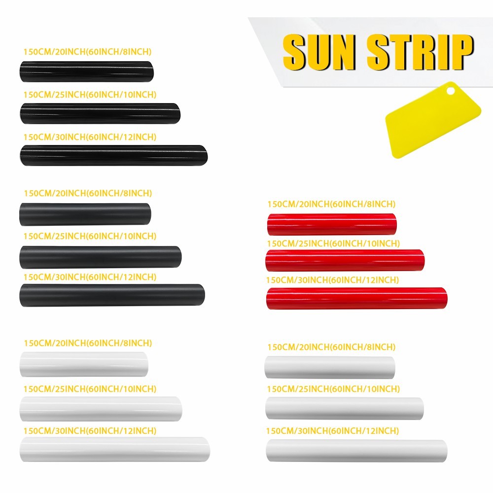 Sun Visor Strip Windshield Banner Vinyl Long Lasting Premium Blank Decal 150cm
