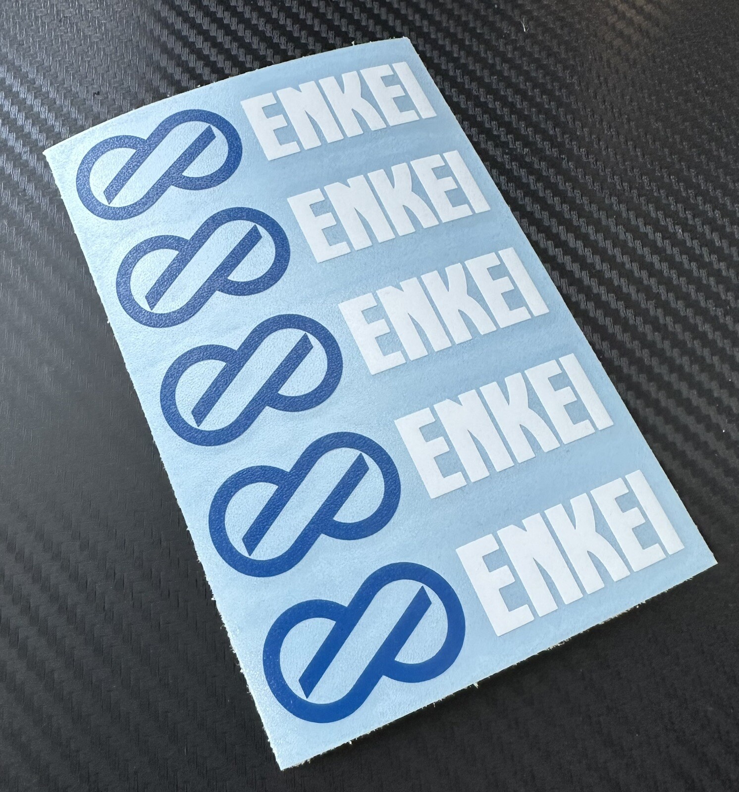5 Enkei Logo Vinyl Decals Stickers for Spokes of Wheels Rims You Pick Colors