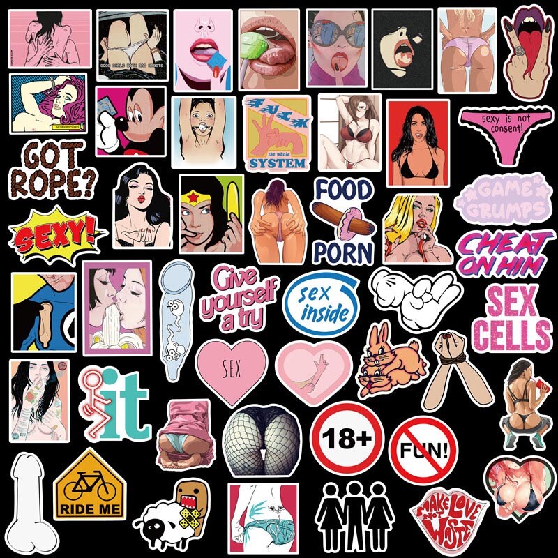 96 Pack Adult Sticker Bomb JDM Car Motorcycle Racing Helmet Vinyl ATV UTV Decals