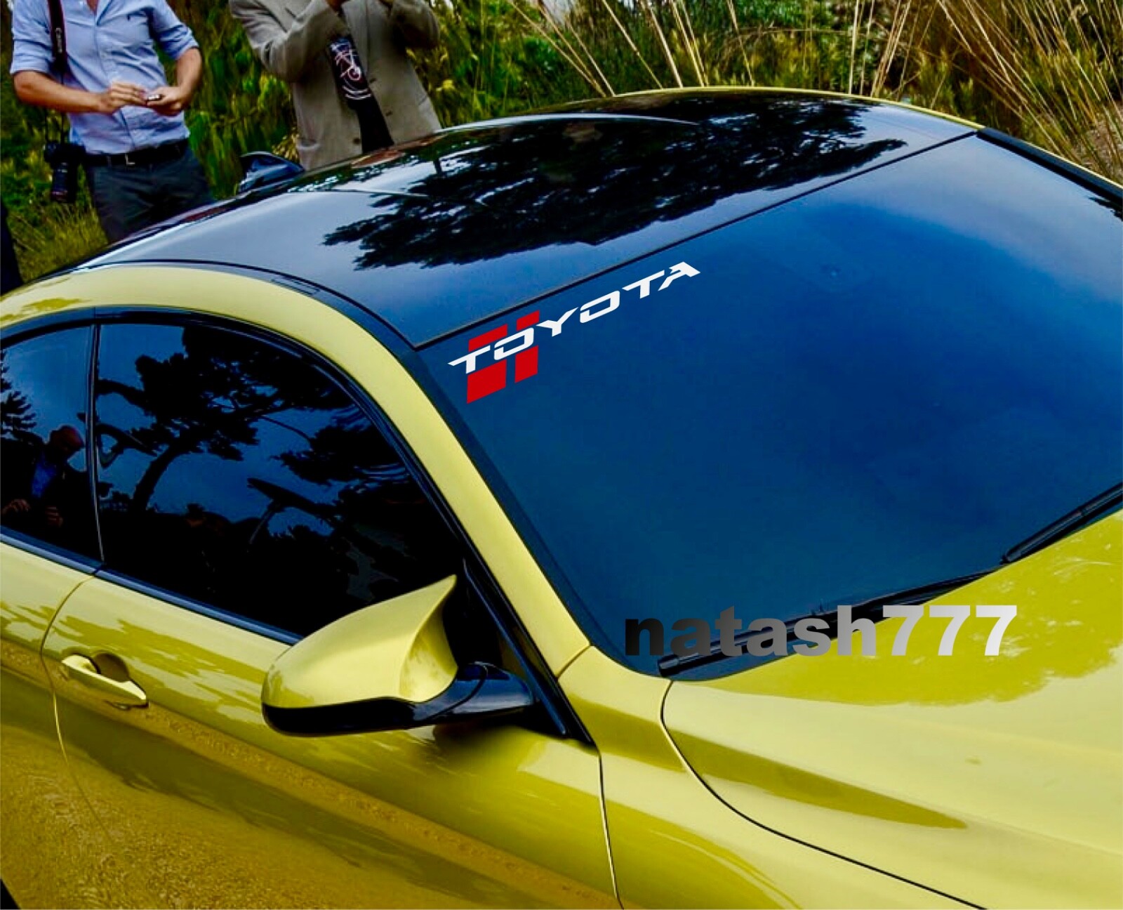TOYOTA Sport Racing Performance Car Windshield Vinyl Decal Sticker Emblem Logo