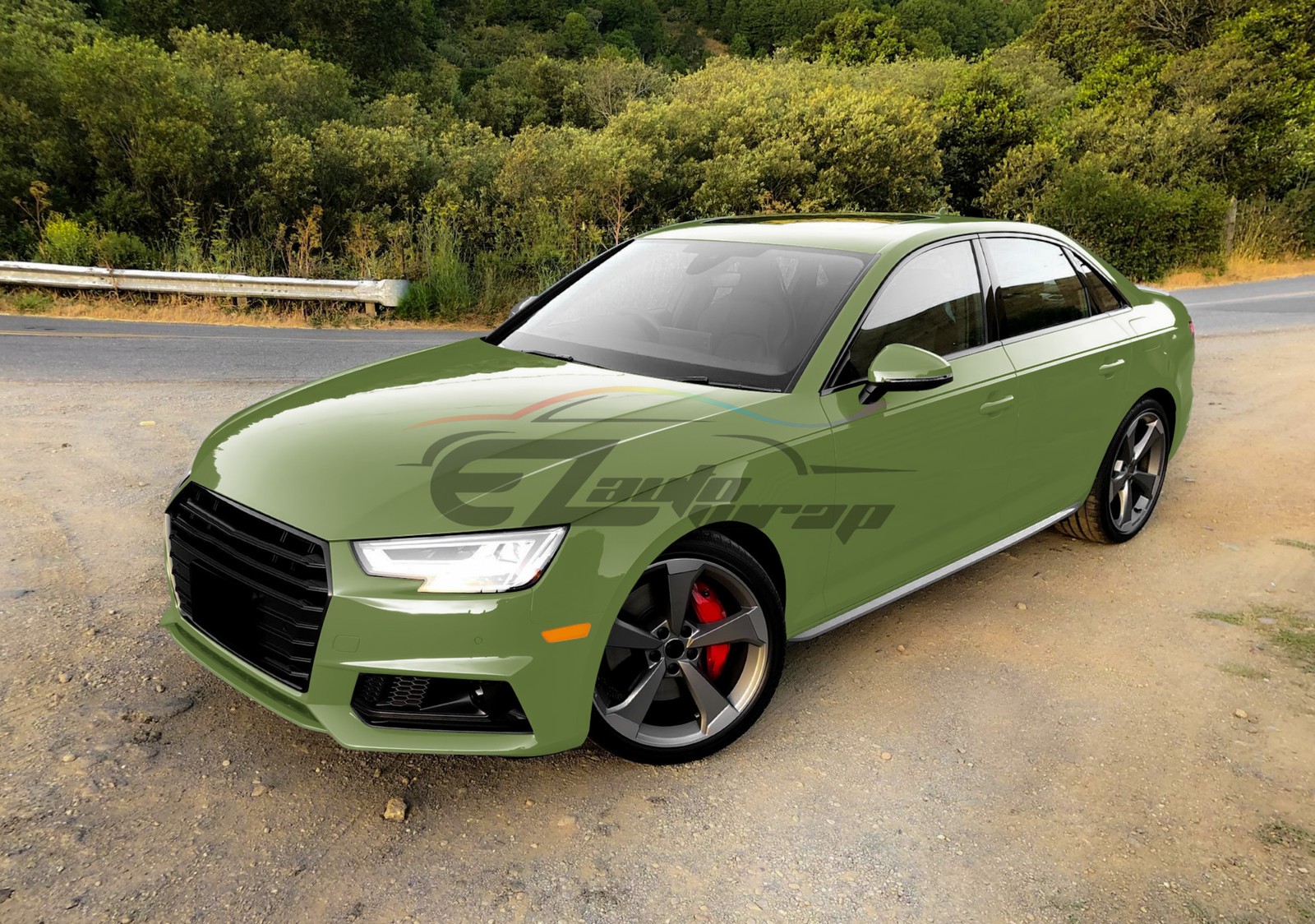 High Gloss Racing Green Car Vinyl Wrap Sticker Decal Sheet Film DIY Air Release
