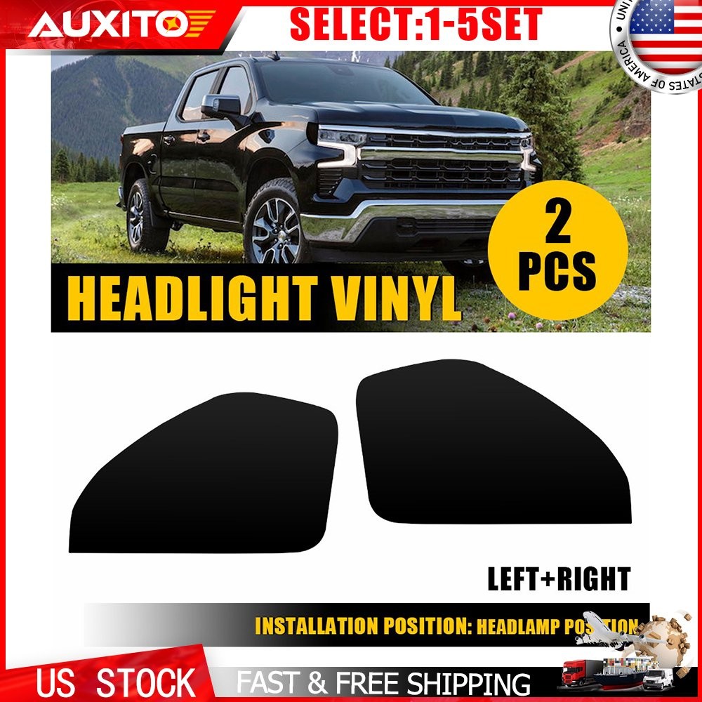 SMOKE Vinyl Tint Overlay Decals For Chevy Silverado Side Marker Lights 22+ 2-10X