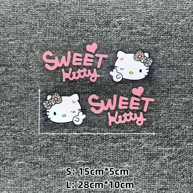 DIY Car Sticker Cartoon Cute Kitty Hood Vinyl Decal Canopy Body Auto Decors DIY