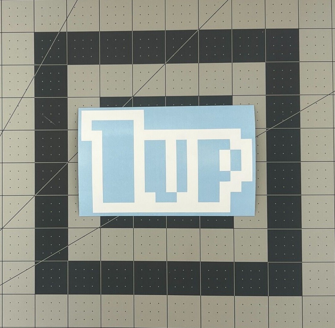 1 Up PC Gaming Video Games Sticker Decal