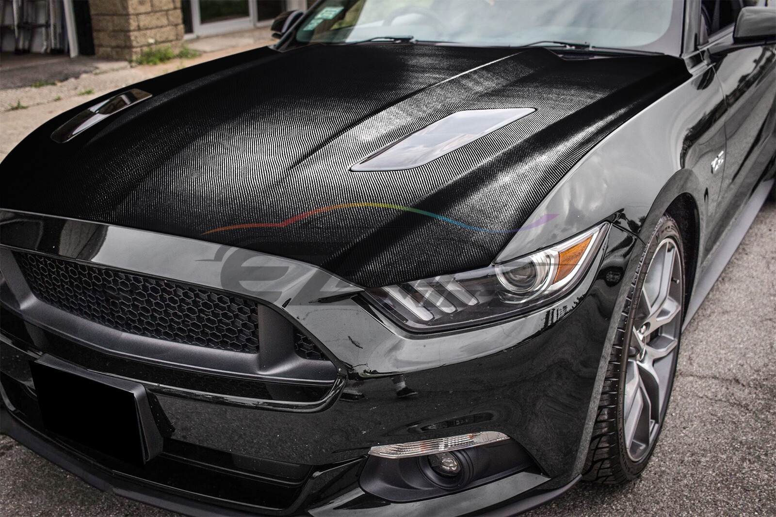 4D Carbon Fiber Black Version 2 Vinyl Wrap Sticker Bubble Free Air Release DIY