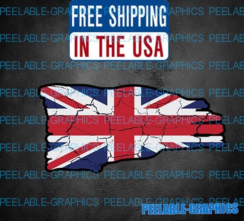 UK United Kingdom Flag Sticker Great Britain British Union Jack Auto Window C
