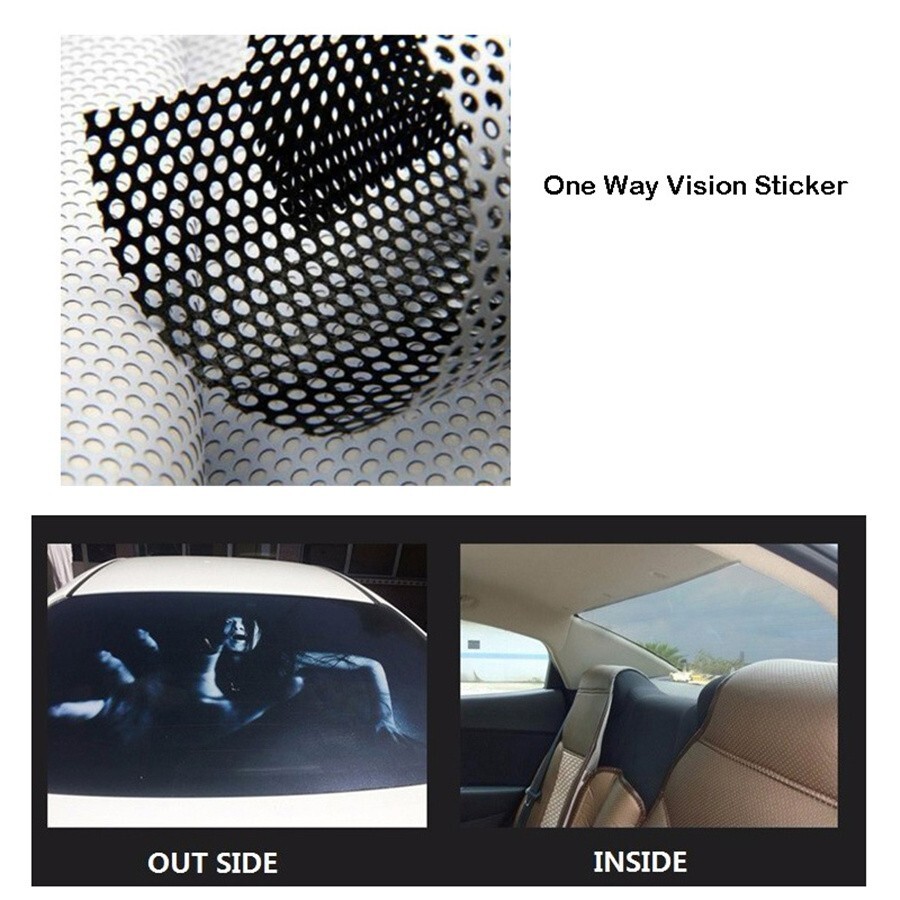 Sticker DIY Decals Car Front Rear Windshield Eye Leopard Decor Sunshade 130x21cm