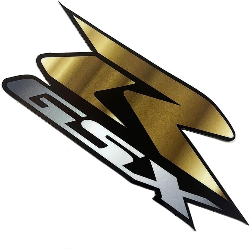 Fade-Resistant Vinyl Sticker for Suzuki GSX-R Models – Stylish Gold/Silver