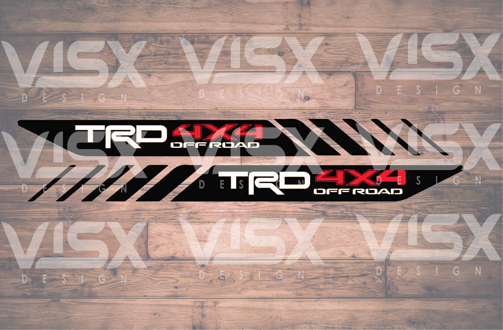 X2 TRD 4×4 off-road vinyl decal for 2013-2019 Toyota Tacoma bed side